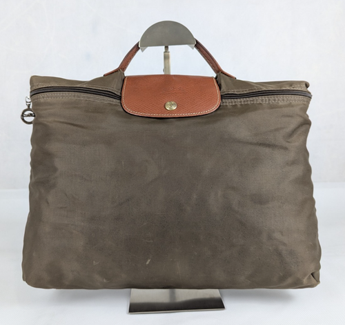 Longchamp Le Pliage – Authentic Nylon Green Briefcase, Beautiful Preowned Bag! - Picture 1 of 16