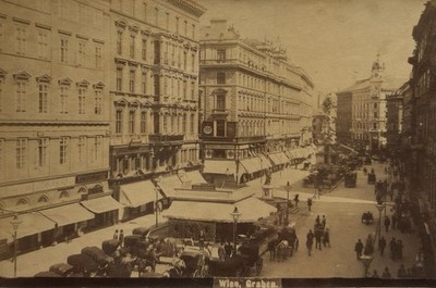 Österreich, Wien, Grabenstraße, Originalabzug aus der Zeit, um 1865 »