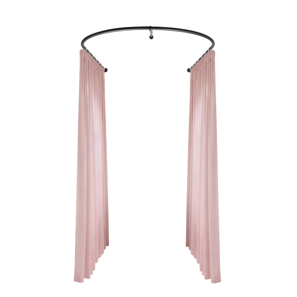 Varilla divisoria de habitación negra en forma de U varilla de cortina de partición de privacidad varilla divisoria de habitación Foto 4 de 4