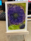 ACEO Original Hand Painted Abstract Purple Flower by TheArtsyDispatcher — photo 2