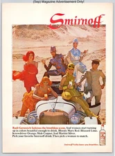 Smirnoff Vibrant Cocktail Desert Scene Vintage 1968 Advertisement