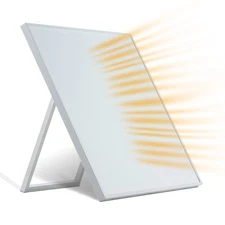 500W Electric Wall Mounted Space Flat Panel Heater, Portable With Back Stand