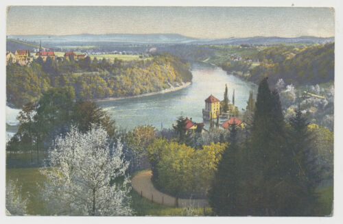 Carte postale Das Rheintal und Schlösschen Wörth (E955) - Photo 1/2