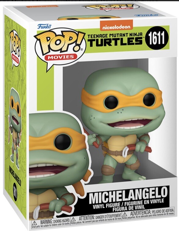 TMNT 1990 Michelangelo Sausage Link Nunchucks Funko Pop! #1611