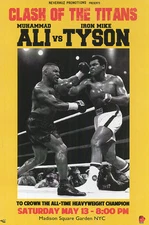 MUHAMMAD ALI VS MIKE TYSON CLASH OF THE TITANS POSTER NEW 24X36 FREE SHIPPING