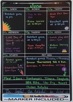 Extra Large Weekly Black Fluorescent Magnetic Dry Erase Calendar 12 X 17 - ... on sale Extra Large Weekly Black Fluorescent Magnetic Dry Erase Calendar 12 X 17 - ... on sale