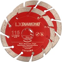 Lxdiamond 2X Diamant-Trennscheibe 115 Mm Beton Stein Mauerwerk Ziegel Waschbeton