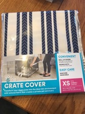 You  Me Striped Dog Crate Cover, XS FITS 19L x 12.5W x 14H Ships N 24h