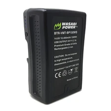 Wasabi Power V-Mount Battery (14.8V, 10400mAh, 150Wh)