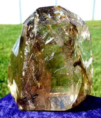 Stunning Smoky Citrine DREAM STONE Quartz Crystal Phantom Point ENHYDRO ELESTIAL