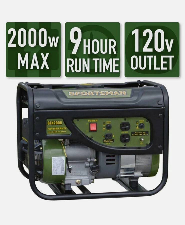 Sportsman GEN2000 2000W Gas Powered Portable Generator - Image 3 of 4