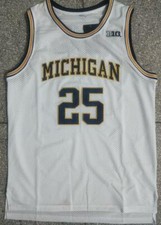 White Color Juwan Howard Michigan No. 25 Jersey