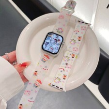 cartoon kitty watch band for apple watch iwatch S 8 9 10 11 Ultra 1 2 girls kids