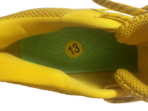 Scarpe da baseball Adidas Icon 7 in metallo giallo/marrone da uomo taglia 13 GX5834 - Foto 8 di 11