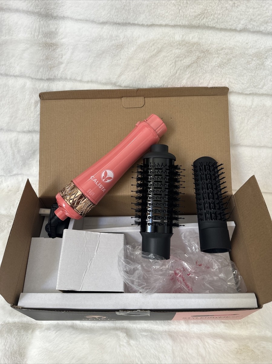 Calista StyleDryer Pro Hair Drying Blowout Brush Peach Blossom Short Hair