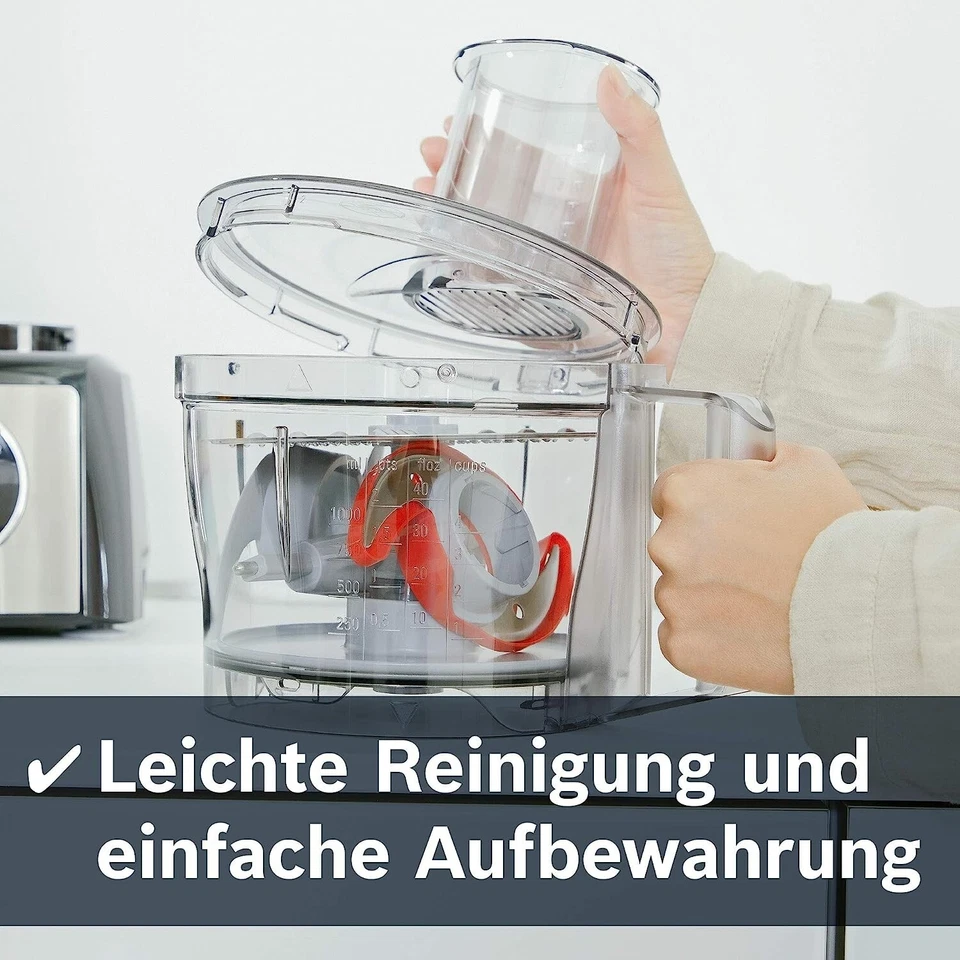 Bosch MCM3501M 800 Watts Food Processor, Black - Image 4 of 4