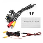 Car Rear View Backup Camera Parking Reverse Back Up Camera Waterproof CMOS 12LED