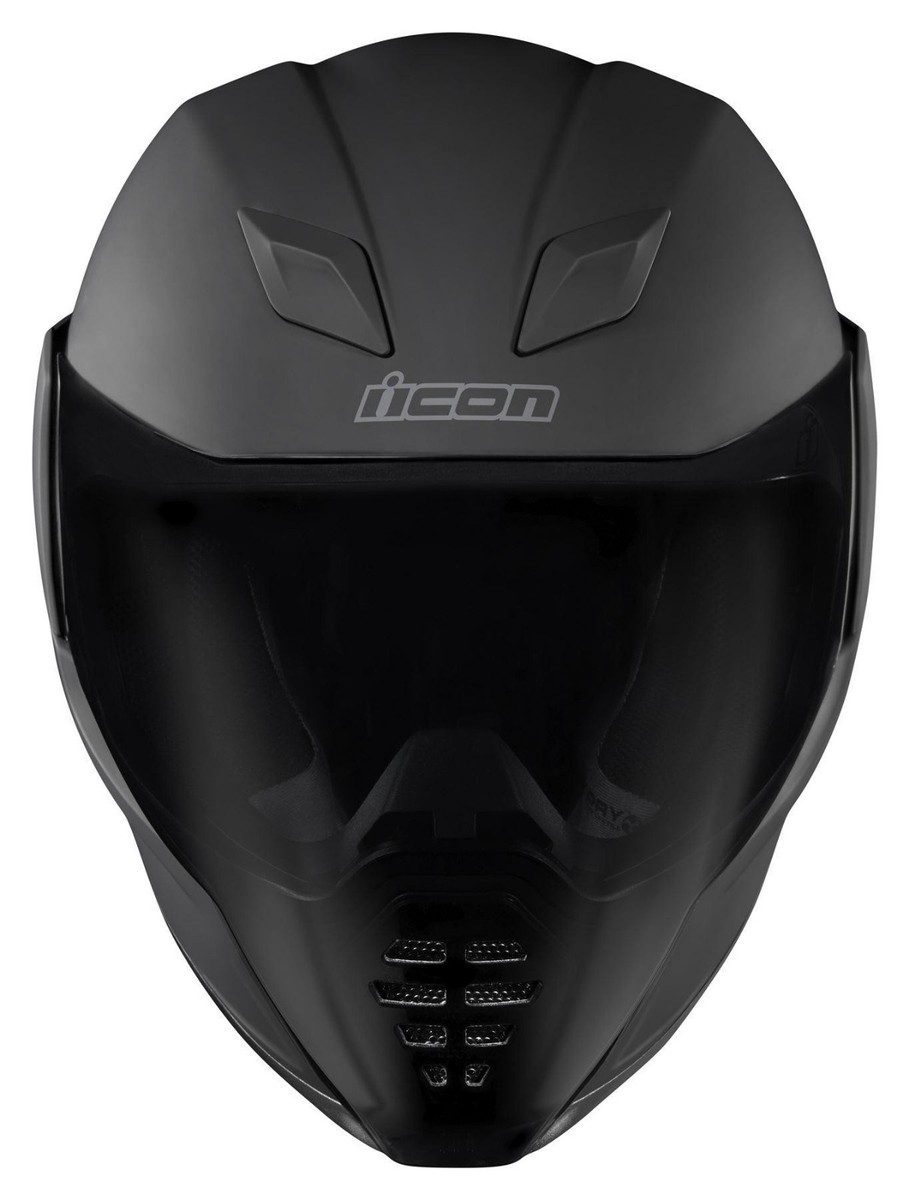 ICON AIRFLITE RUBATONE MATT BLACK FULL FACE URBAN MOTORCYCLE - Main Image