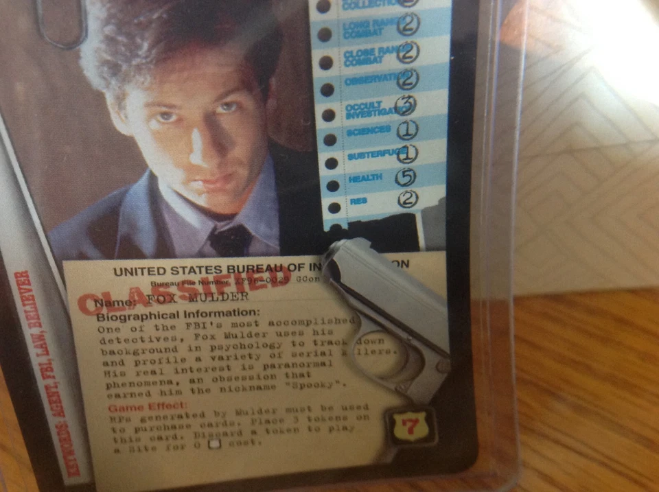 X-Files CCG Fox Mulder GenCon Promo Card - Image 2 of 3