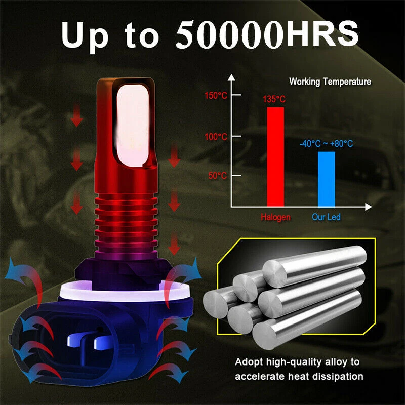 4x para Polaris Sportsman 500 550 570 600 700 800 850 XP 270W Faros LED Foto 2 de 4