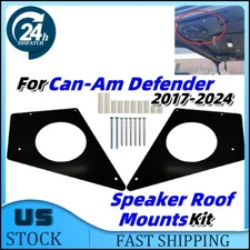 Steel Speaker Roof Mounts-Fits most 6.5-In SPEAKERS For 17-24 Can Am Defender US