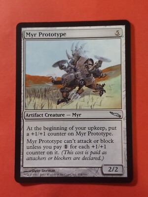 2003 Magic The Gathering Mirrodin #214 Myr Prototype, UC, NF, Arti.Crea, cd1