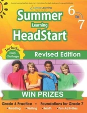 Summer Learning HeadStart, Grade 6 to 7: Fun Activities Plus Math, R - VERY GOOD