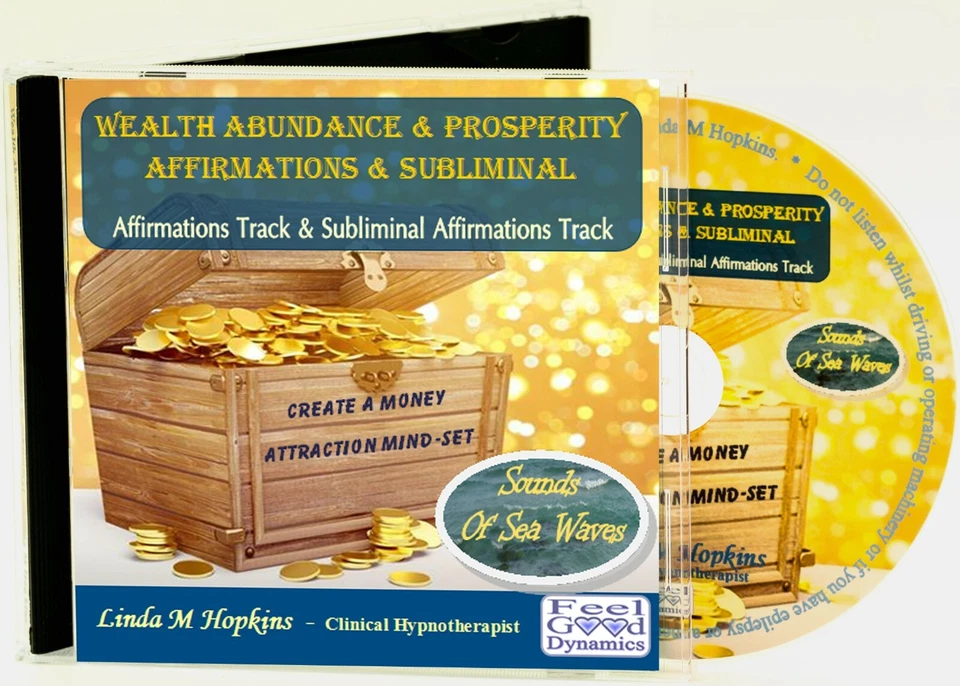 Wealth Abundance & Prosperity Affirmations CD Subliminal Affirmations CD Foto 3 de 4