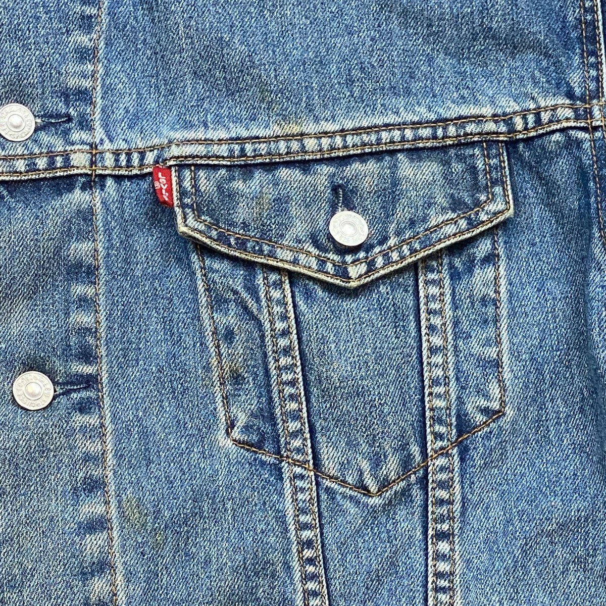 Levis Denim Type 3 Jacket Extra Large Blue Jean 70507 Outdoor