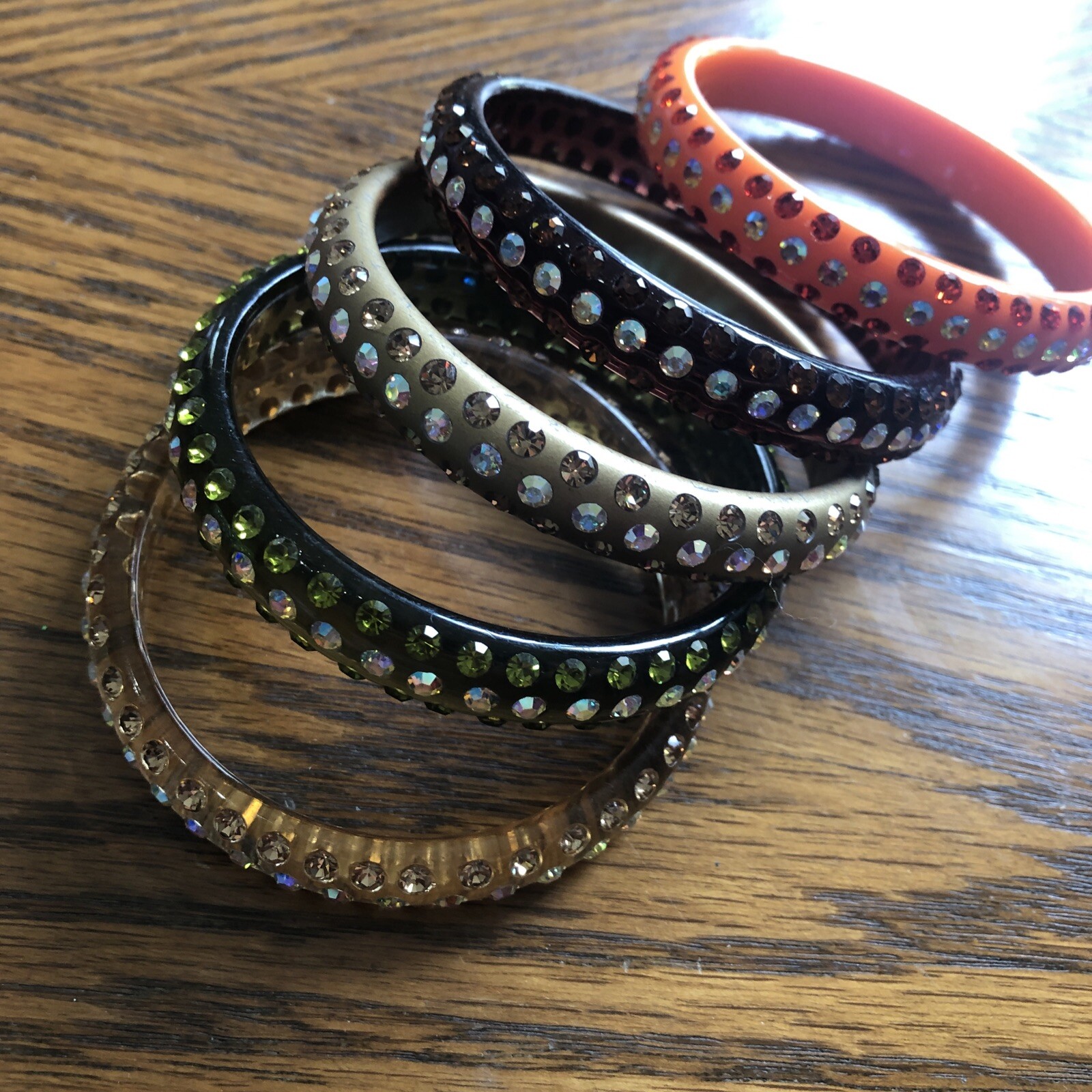 Acrylic Bangle Crystal Bracelets Five - image 5