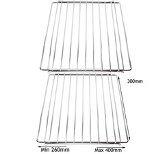 DELONGHI Small Adjustable Extendable Range Mini Oven Cooker Shelf Rack x 2