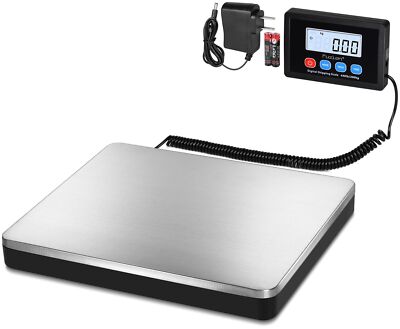 Fuzion Shipping Scale 440lb x 10g Accuracy, Postal Scale with Hold/Tare/Stain...