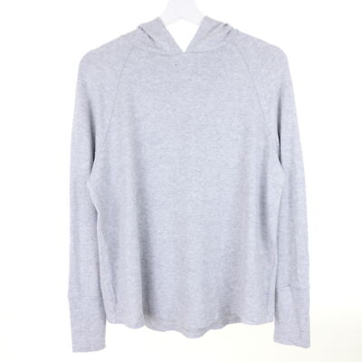 OPUS sweater knit hood sweater fine knit Sylvanna gray melange size 36 S