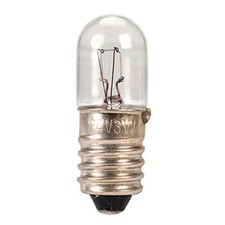 KL 10mm 24V Tubular Bulb Lamp Bulb MES KL (E10) 125mA (Pack of 3)