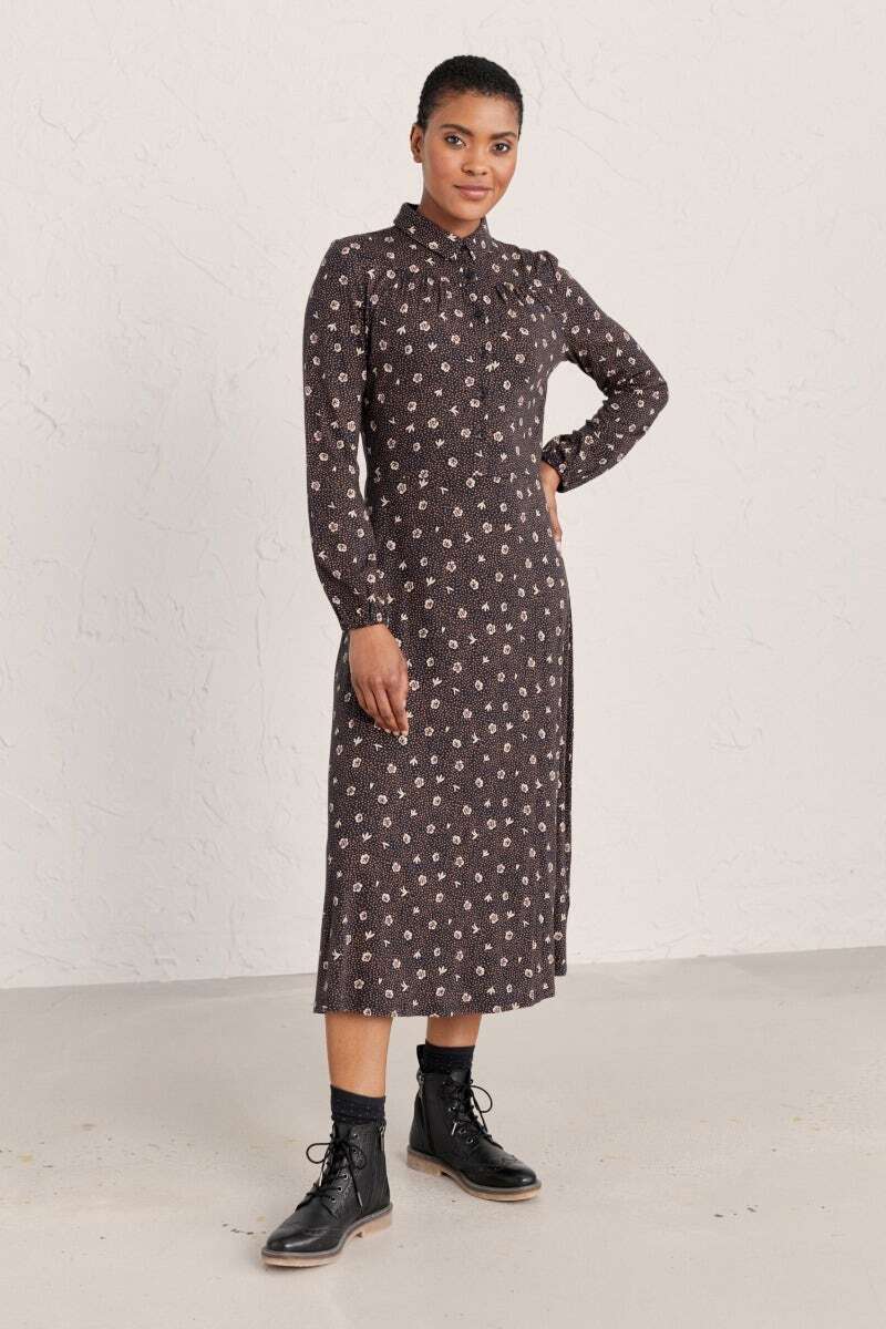 Seasalt Women's Dress navy Ottery Midi Dress Regular Campion