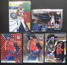 2019-20 mosaic joel embiid Lot Of 5 Cards Montage, Red, Stare Masters