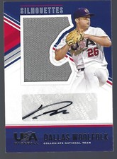 2018 USA Stars & Stripes Silhouettes Signature Jerseys #6 Dallas Woolfolk 39/199