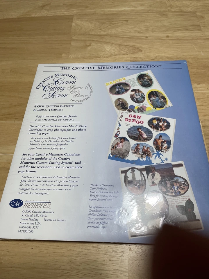 Creative Memories Oval Patterns Templates Custom Cutting System New — 第 3/3 张图片