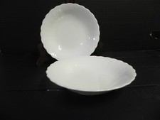 Set of 2 Fruit Bowls WHITE SILK by MIKASA China
