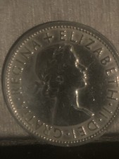 2 Shillings 1955 Coin. Regina Elizabeth