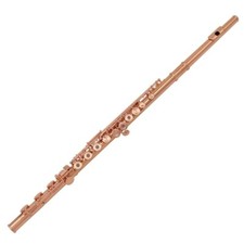 17 key open hole b foot flute with box rose gold plated flute french Spot goods