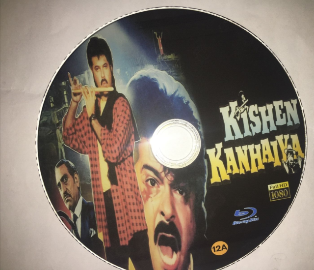 Kishen Kanhaiya 1990 Bollywood Movie Blu Ray Disk