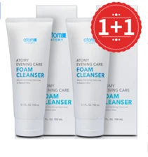 [NEW] 2 PAC - ATOMY Evening Skin Care Foam Cleanser 150ml ( 1+1 ) K-Beauty