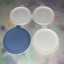 4 Tupperware runde Schüsseldeckel 733 Ersatzteile
