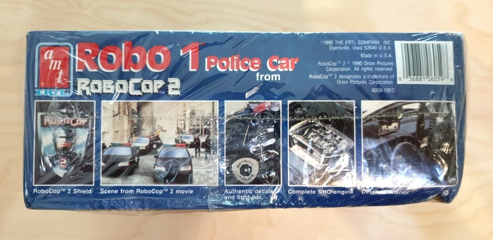 Kit Modelo Auto Robocop 1 Coche de Policía AMT 6059 ERTL 1/25 Raro - Imagen 2 de 4