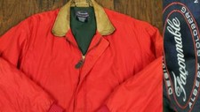 Men's Albert Goldberg FACONNABLE Red Windbreaker Zip Up Coat Jacket Blazer M