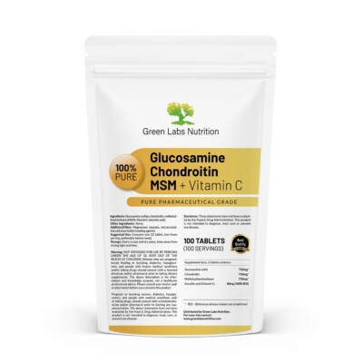 Glucosamin + Chondroitin + MSM + Vitamin C Tab   Gelenke & Knochen Support