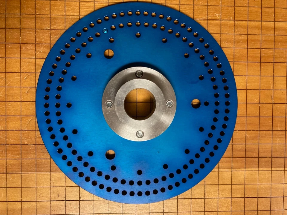 Placa indexadora con brida de 1" para proyecto de torno motor ornamental/rosa ¿o? Foto 2 de 4