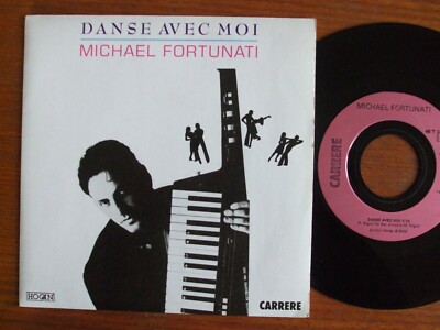 45 T 7'' MICHAEL FORTUNATI DANCE WITH ME 1989 CARRERE ITALO DISCO ELECTRONIC EX