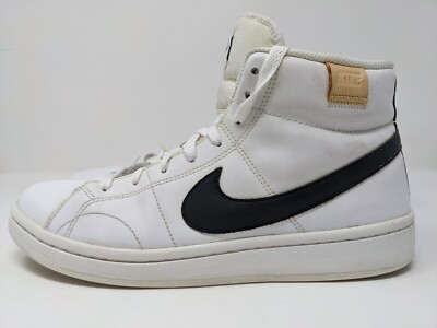 Nike Court Royale Mid Shoes Leather White Onyx Mens Size